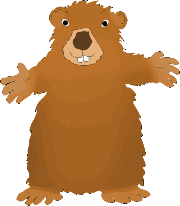 Groundhog Day Cartoon For Traditions Transparent PNG Image