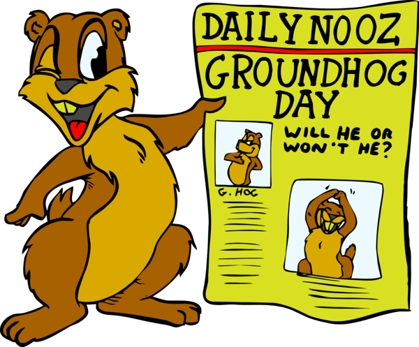 Groundhog Day Cartoon Animal Figure Pleased For Ecards Transparent PNG Image