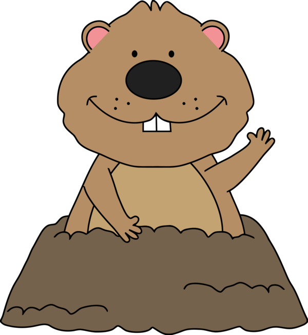 Groundhog Day Cartoon For Festival Transparent PNG Image