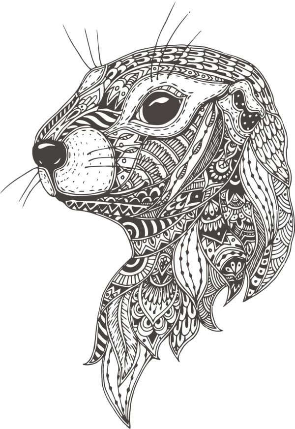 Groundhog Day Line Art Head Drawing For Celebration Transparent PNG Image