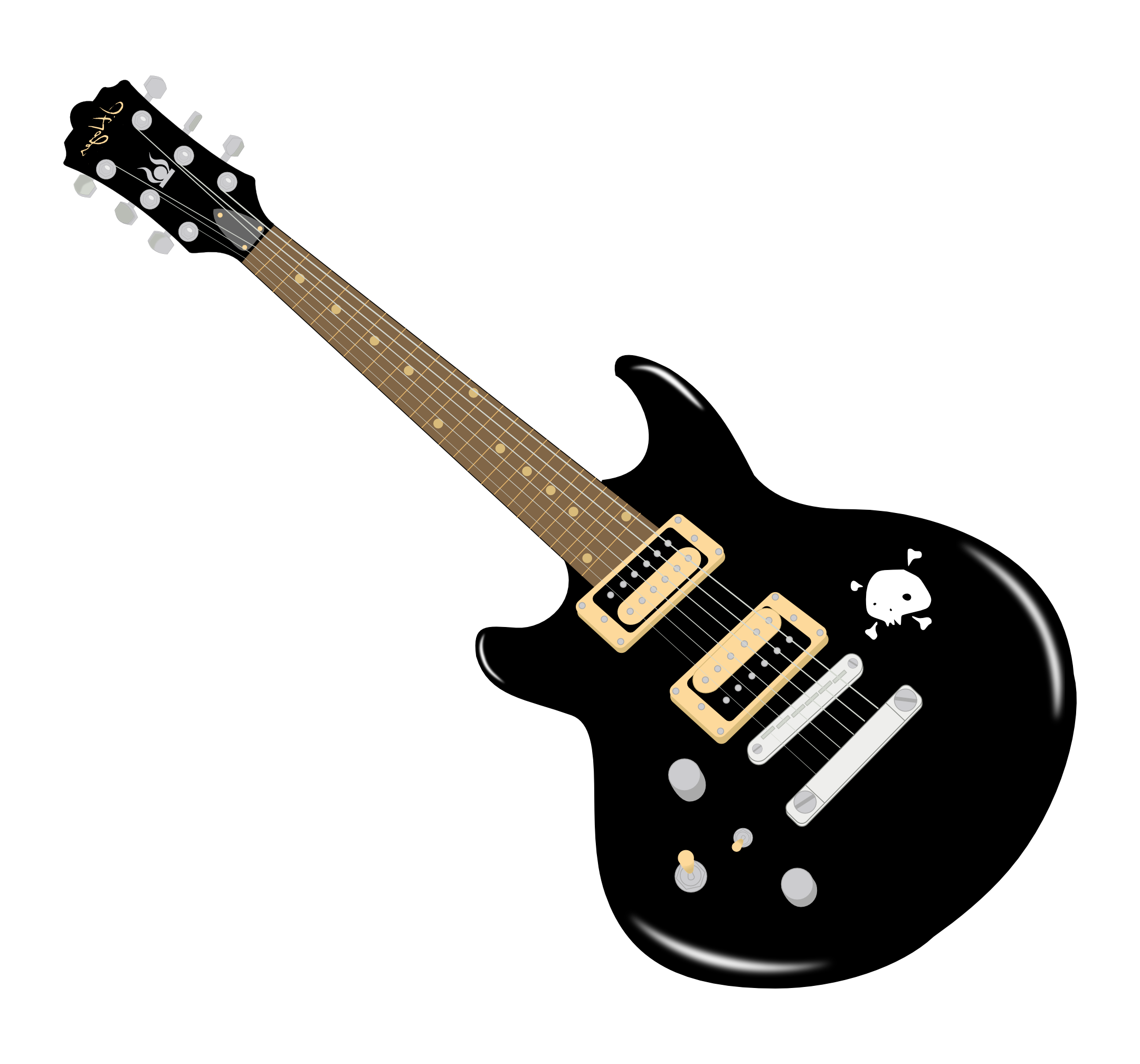 Guitar Black Rock Free HD Image Transparent PNG Image