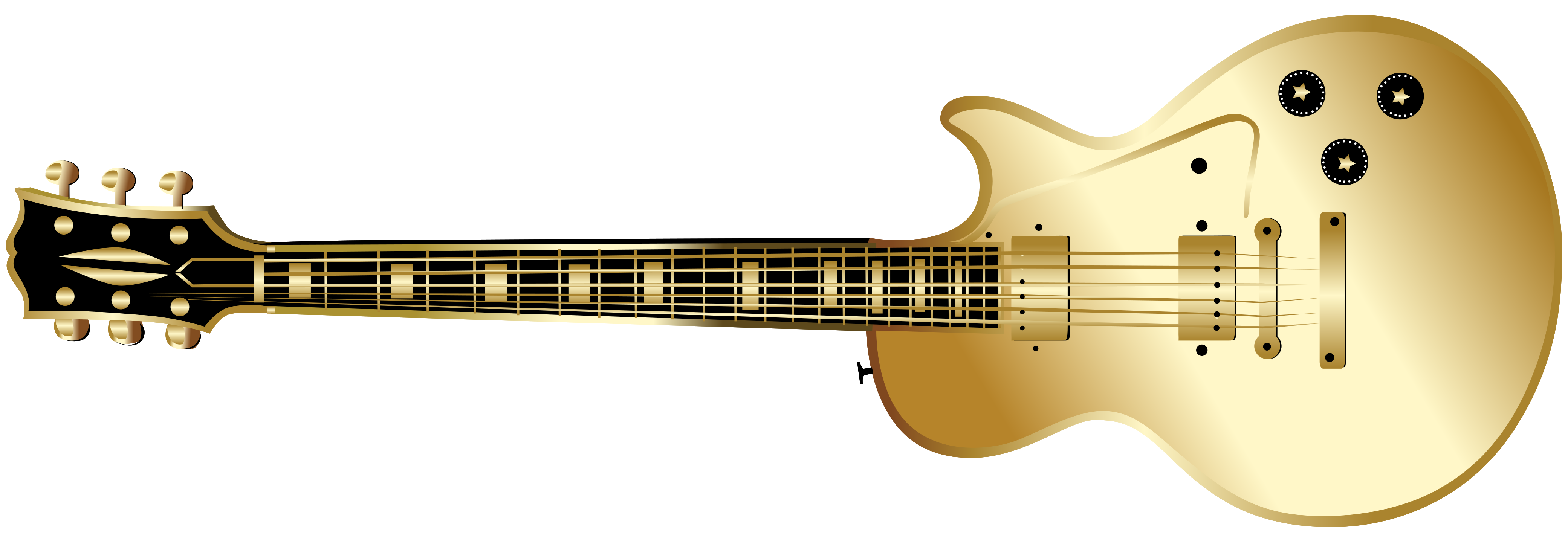 Guitar Golden Electric Free Photo Transparent PNG Image