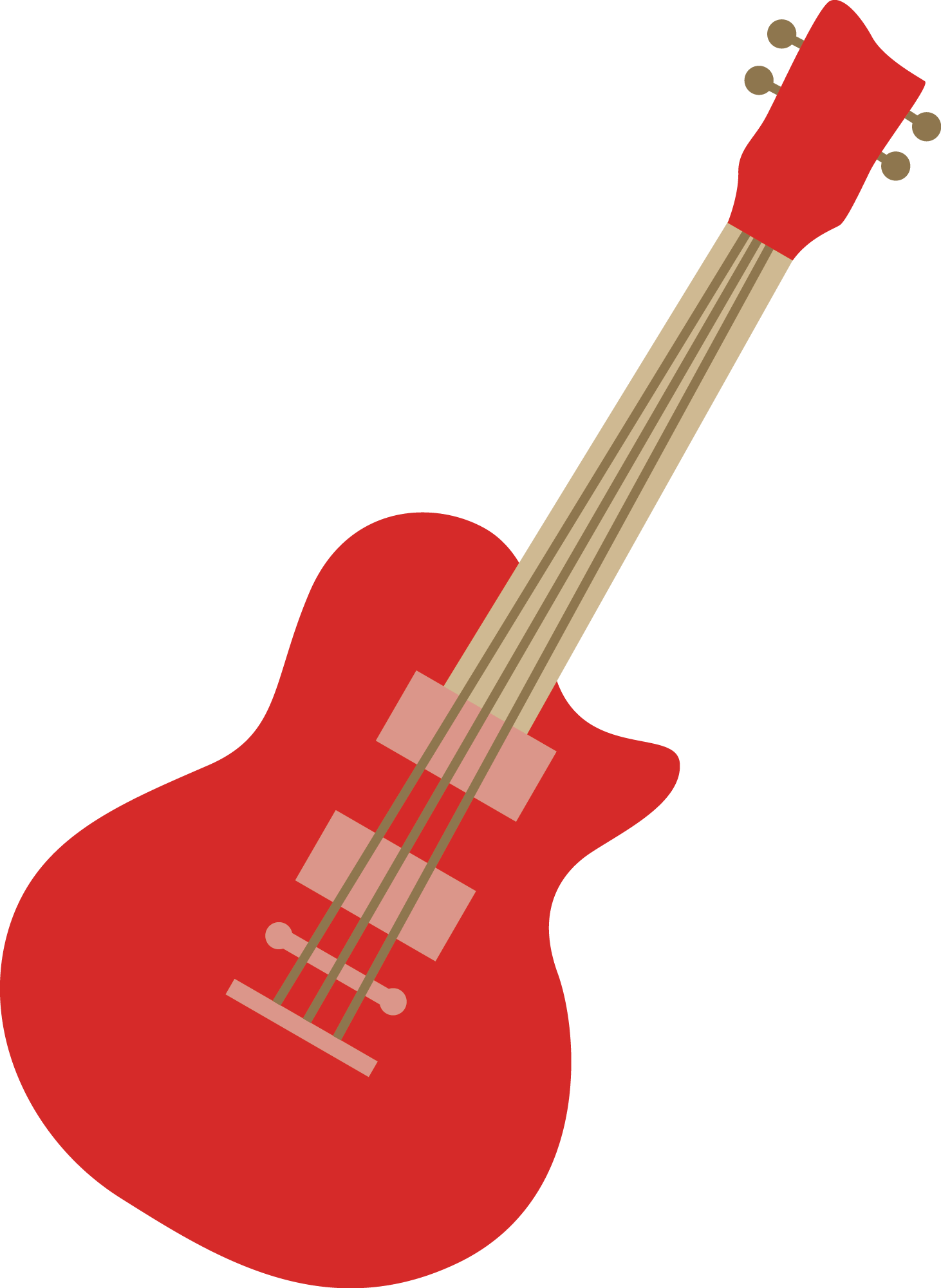 Guitar Vector Electric Red Download HD Transparent PNG Image