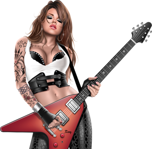 Guitar Acoustic Girl Free Download PNG HQ Transparent PNG Image