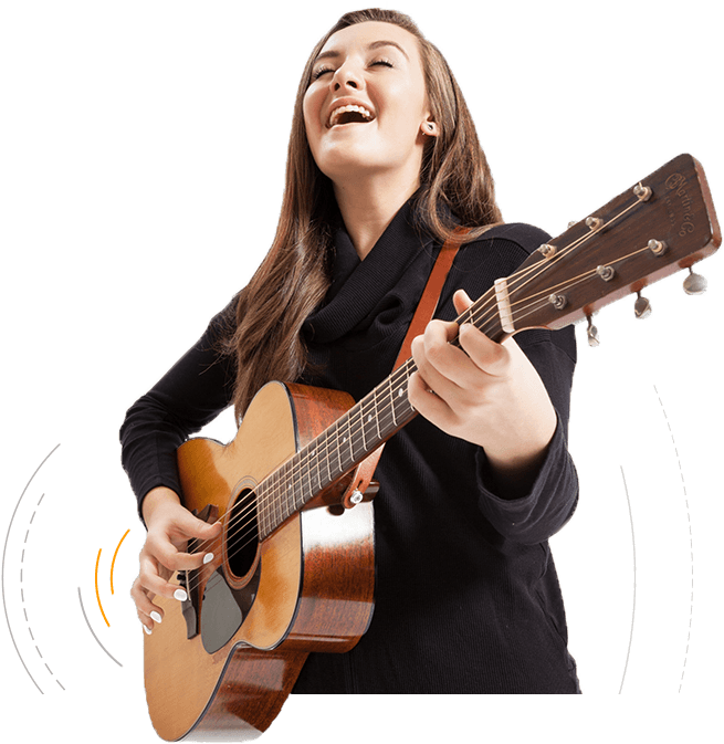 Guitar Acoustic Girl Free HQ Image Transparent PNG Image