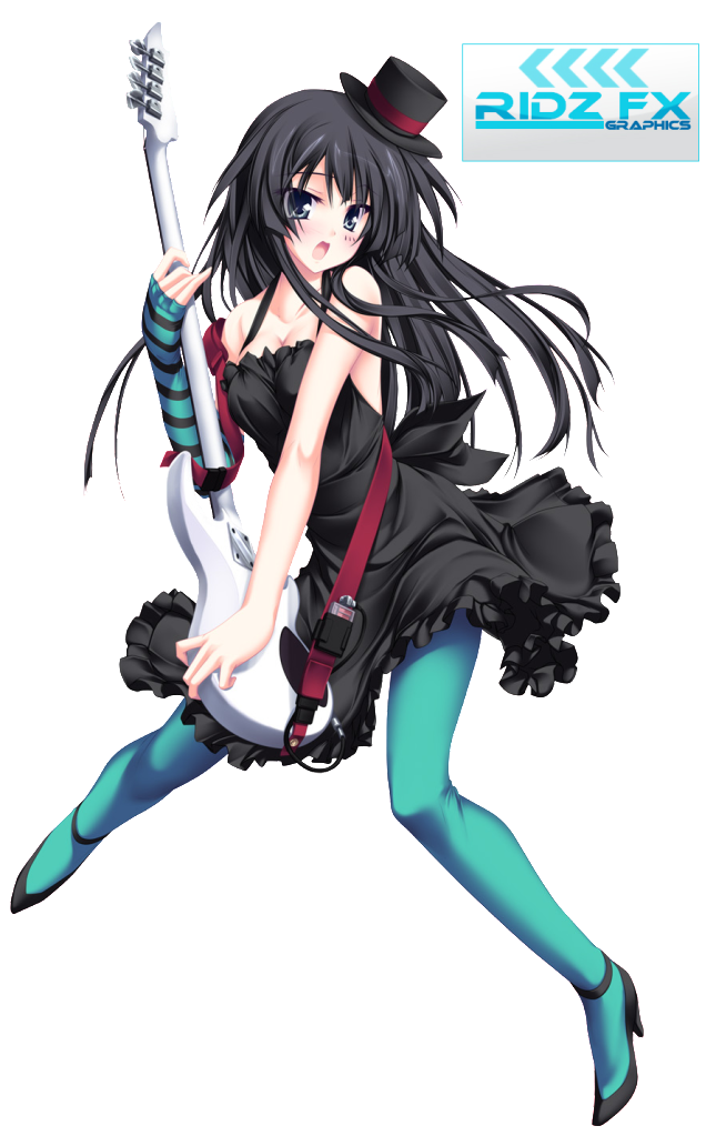 Guitar Photos Girl Anime Free Photo Transparent PNG Image