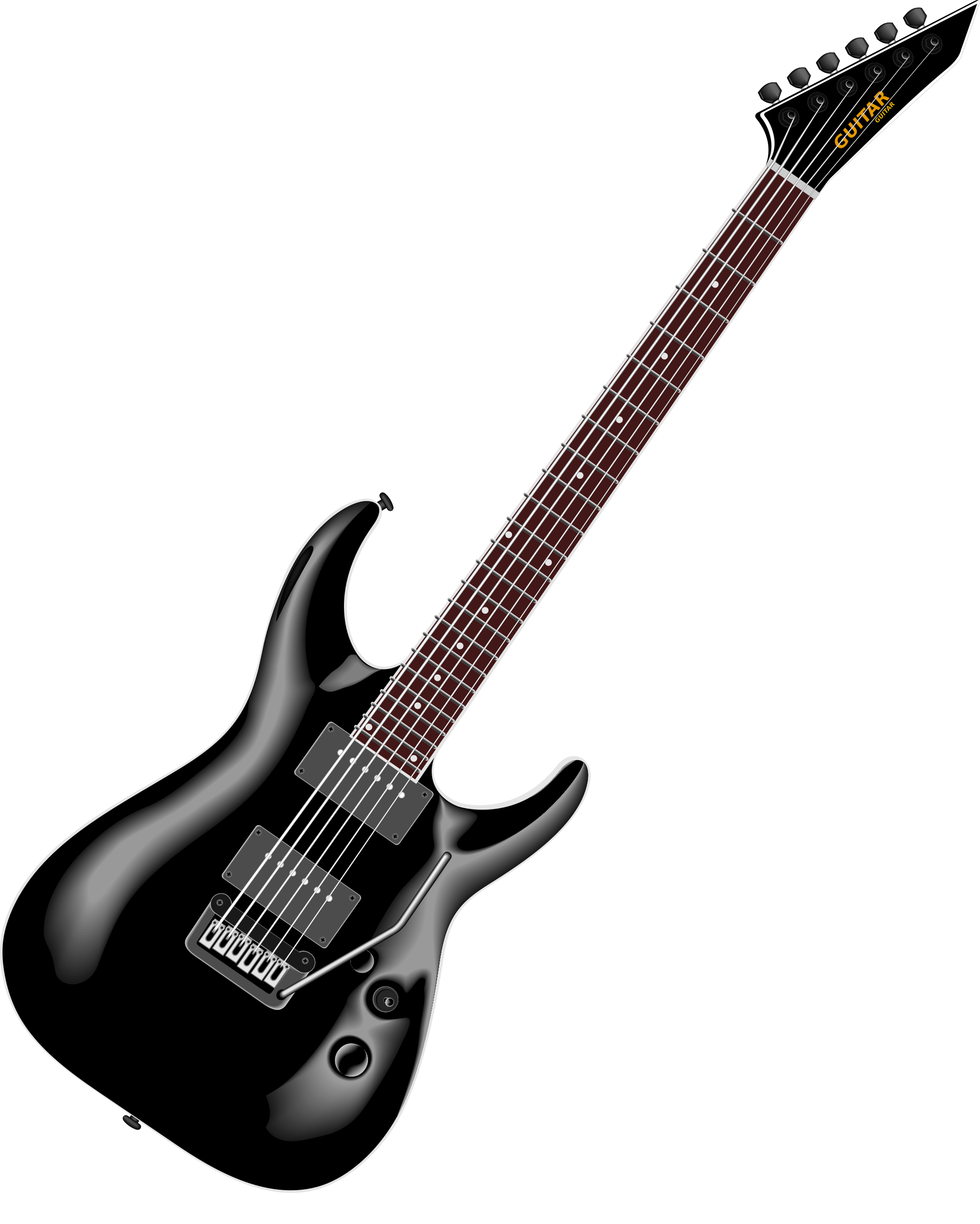 Guitar Black Rock Free PNG HQ Transparent PNG Image