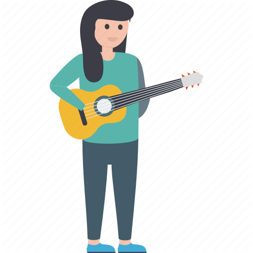 Guitar Girl PNG Image High Quality Transparent PNG Image