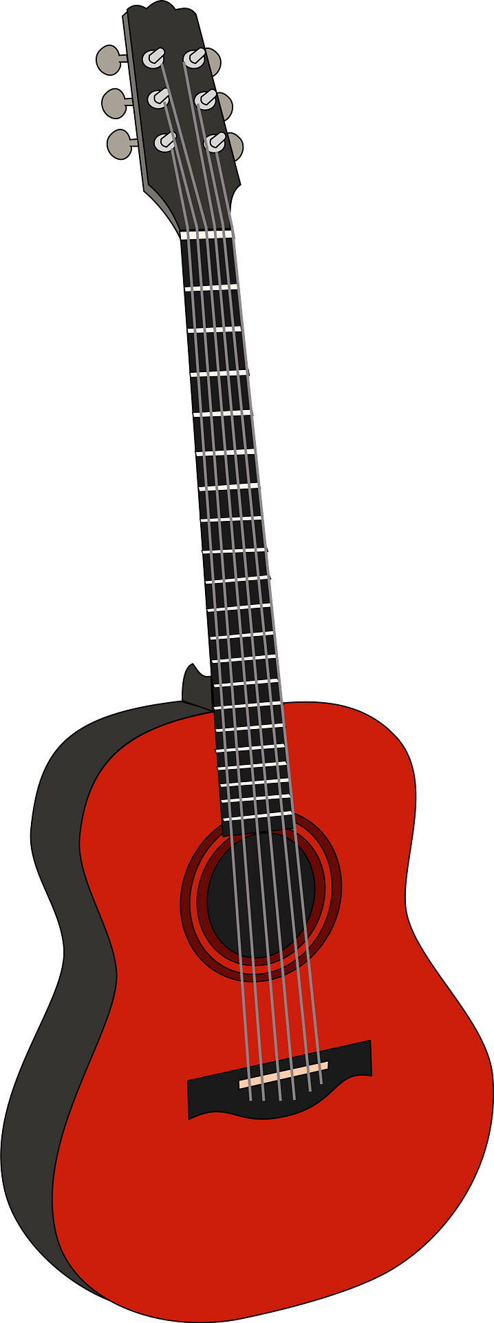 Guitar Music Red Free Download PNG HD Transparent PNG Image