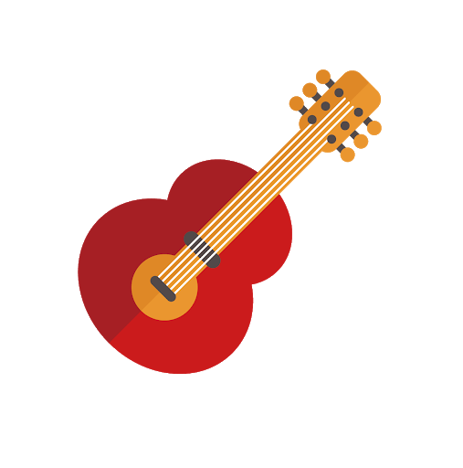 Guitar Vector Red Download HQ Transparent PNG Image