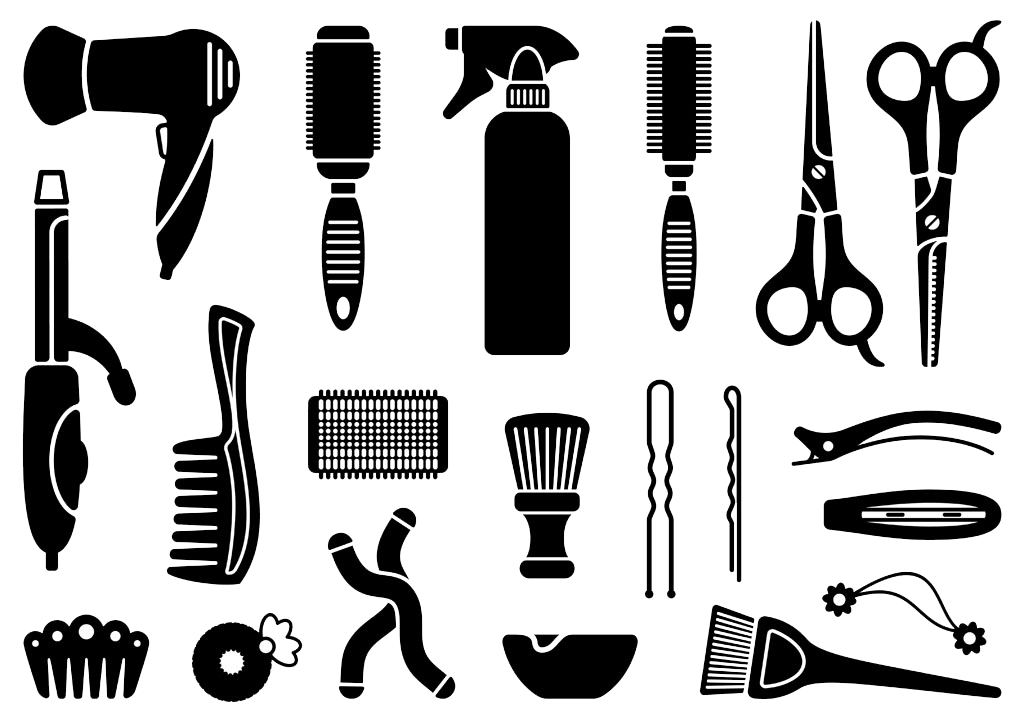 Icon Hairdresser Tool Design Comb Hairdressing Transparent PNG Image