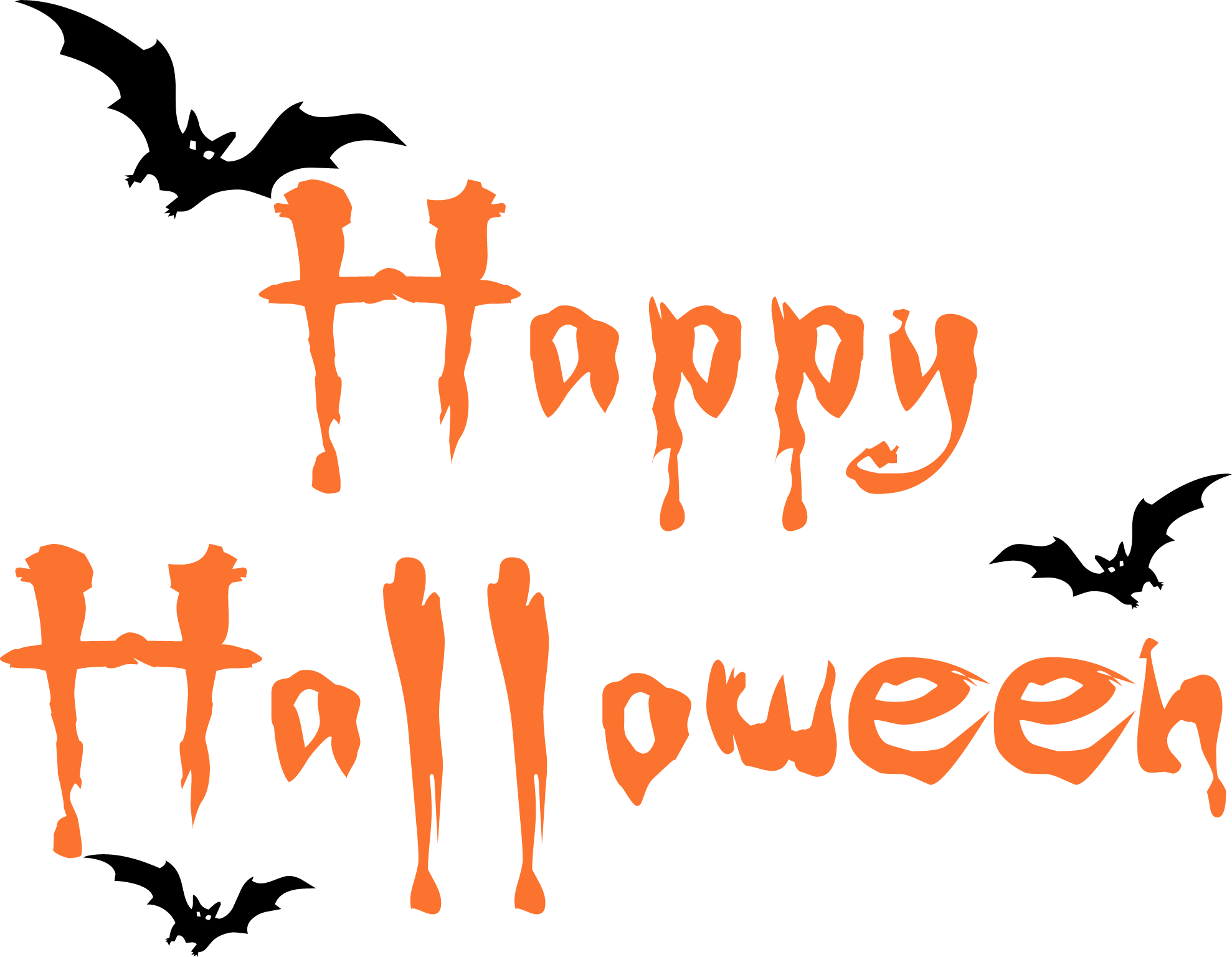 Happy Halloween Text Image Transparent PNG Image