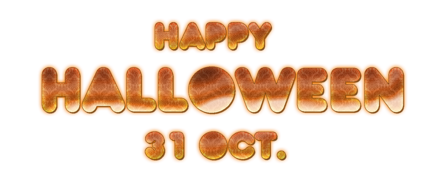 Happy Halloween Text Free Download Transparent PNG Image