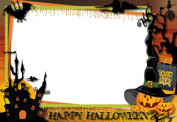 Halloween Border Clipart Transparent PNG Image