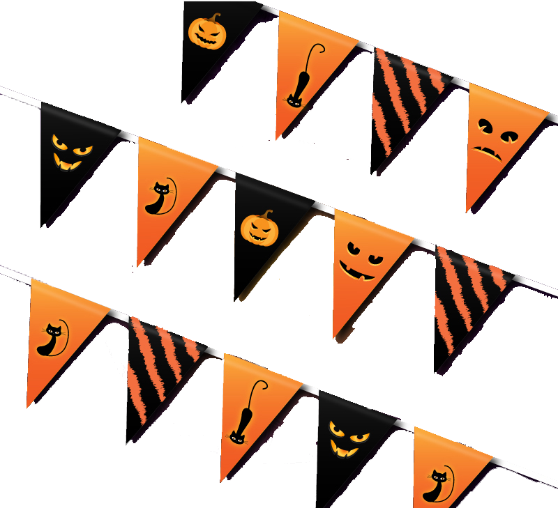 Triangle Flag Airpods Halloween Pattern Free Download PNG HQ Transparent PNG Image