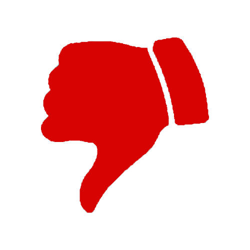 Down Signal Thumb Red Thumbs PNG Free Photo Transparent PNG Image