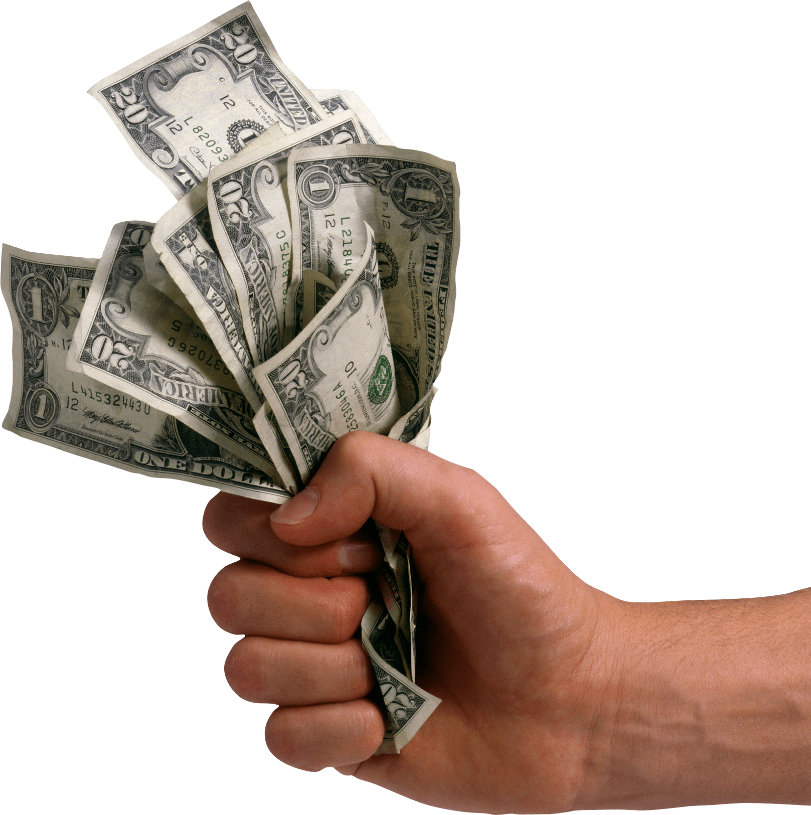 Money In Hand Png Image Dollars In Hands Transparent PNG Image