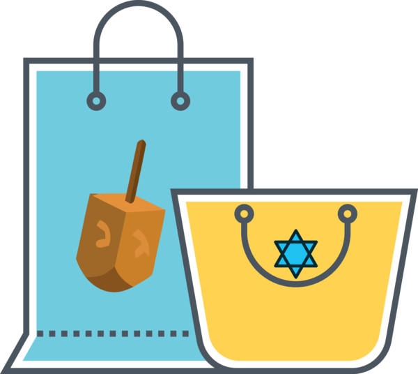 Hanukkah Bag Handbag Icon For Happy Lanterns Transparent PNG Image