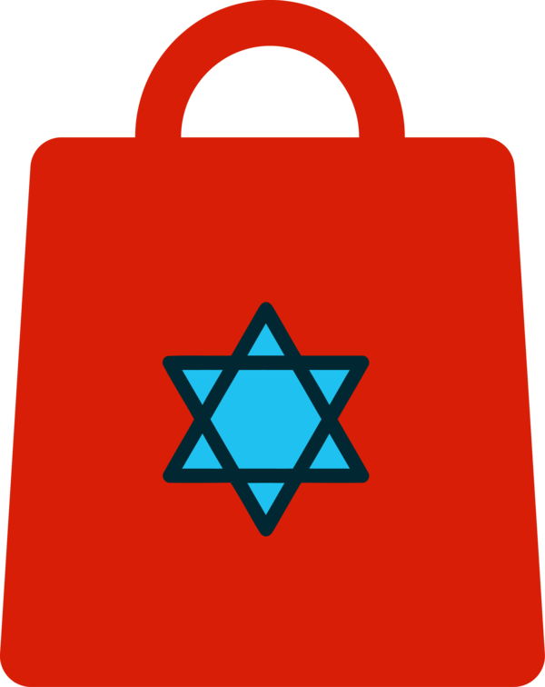 Hanukkah Bag Turquoise Red For Happy Festival Transparent PNG Image