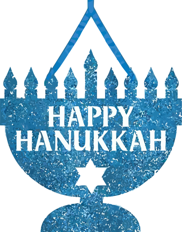 Hanukkah Logo Design Font For Candle Background Transparent PNG Image