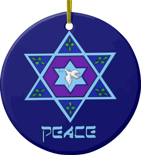 Hanukkah Cobalt Blue Ornament Electric For Happy Day Transparent PNG Image