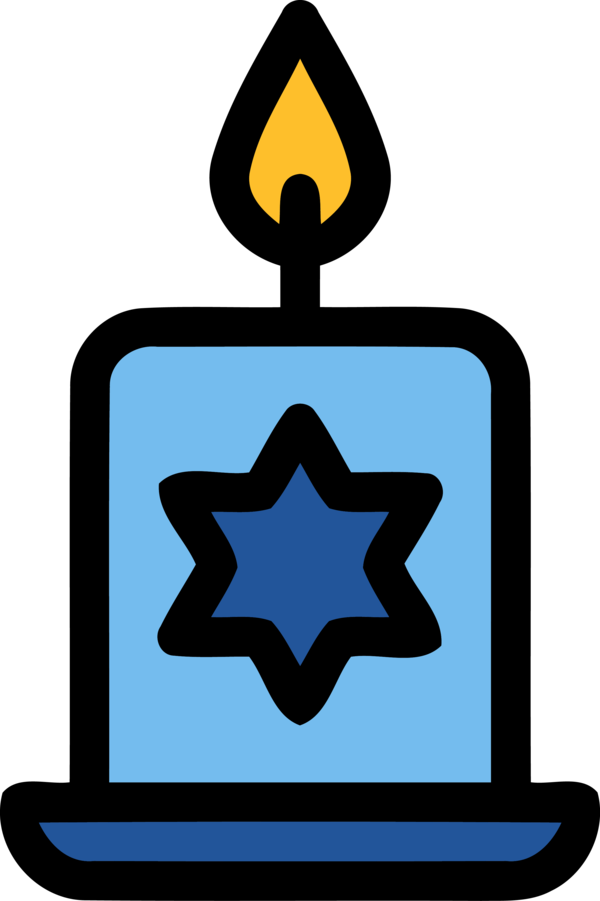 Hanukkah Electric Blue Symbol For Happy Ecards Transparent PNG Image