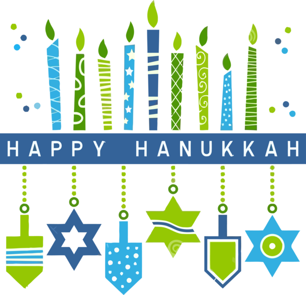 Hanukkah Green Text Line For Happy Resolutions Transparent PNG Image