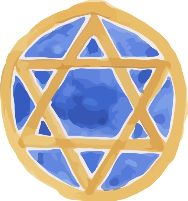 Hanukkah Electric Blue Symbol Circle For Happy Day 2020 Transparent PNG Image