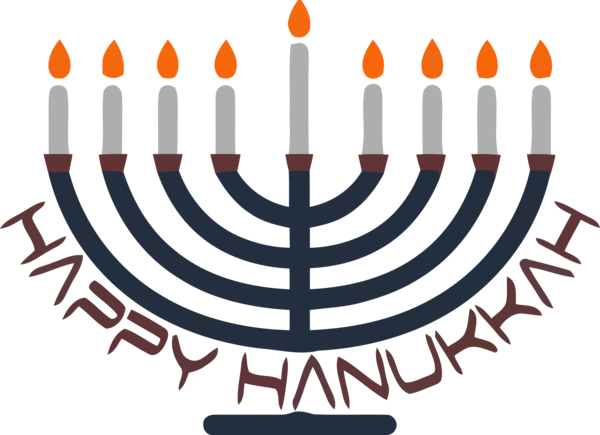 Hanukkah Menorah Candle Holder For Activities Transparent PNG Image