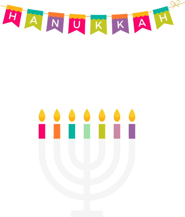 Hanukkah Birthday Candle For Happy Wishes Transparent PNG Image