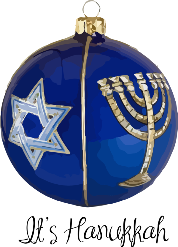 Hanukkah Christmas Ornament Holiday Cobalt Blue For Happy Ecards Transparent PNG Image