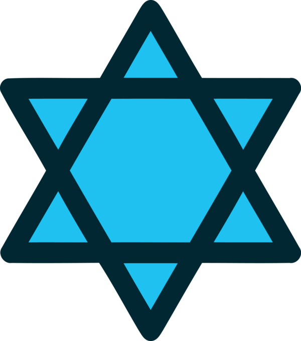 Hanukkah Turquoise Triangle Electric Blue For Happy Lights Transparent PNG Image