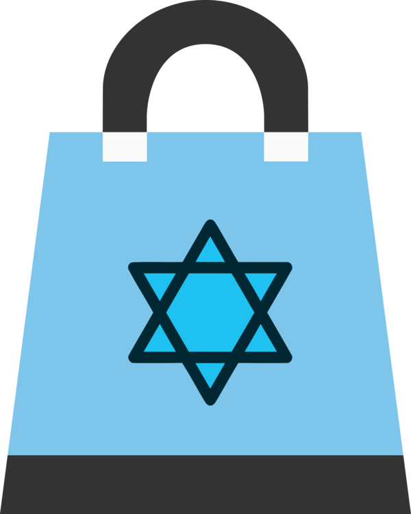 Hanukkah Turquoise Aqua Bag For Happy Celebration Transparent PNG Image