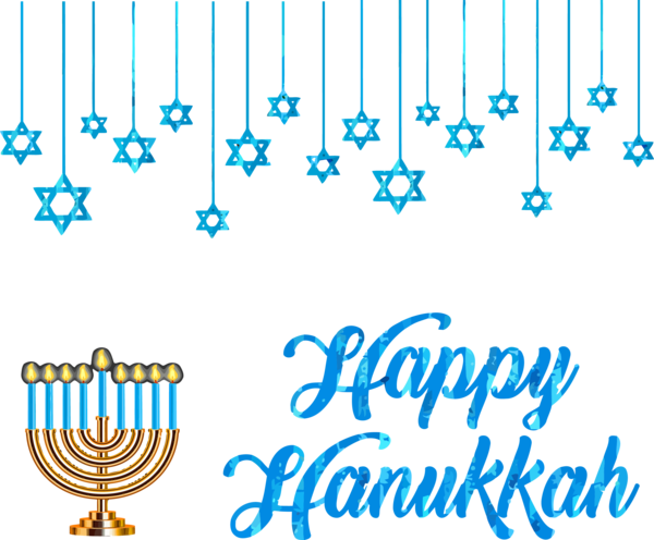 Hanukkah Text Line Font For Happy Carol Transparent PNG Image