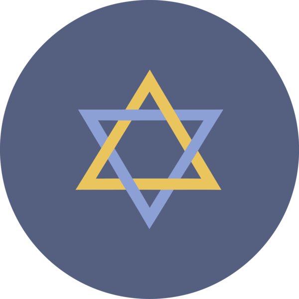 Hanukkah Logo Electric Blue Circle For Happy Ideas Transparent PNG Image