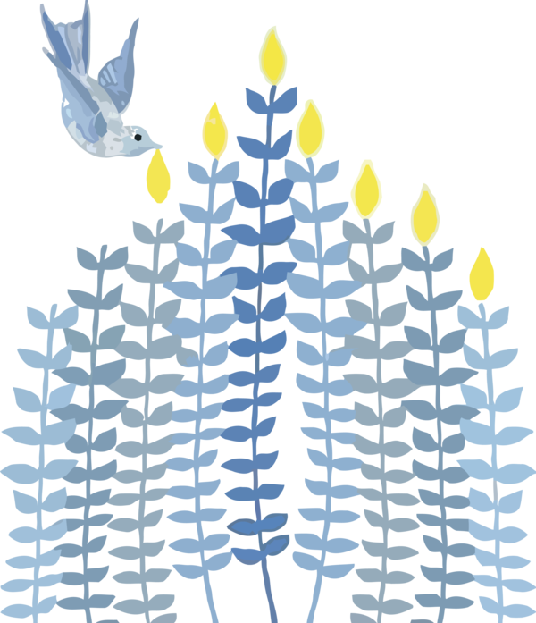 Hanukkah Line For Candle Day Transparent PNG Image