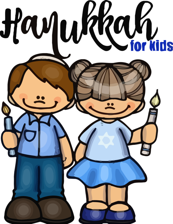 Hanukkah Cartoon Friendship Cheek For Happy 2020 Transparent PNG Image