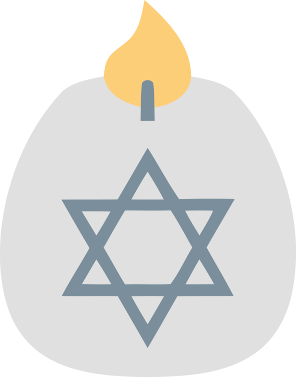 Hanukkah Triangle Symbol Logo For Happy Carol Transparent PNG Image