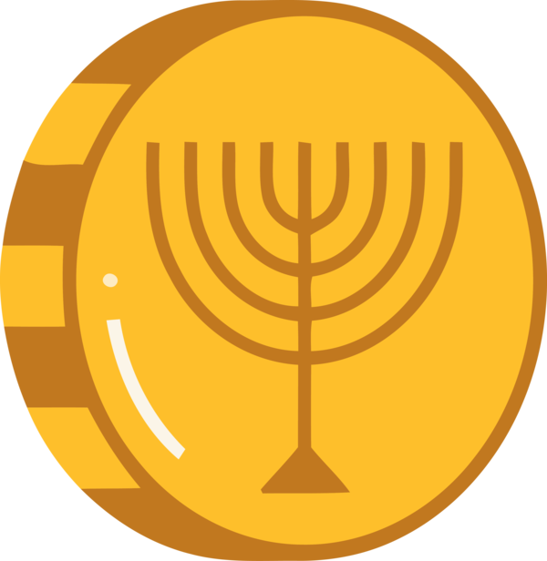 Hanukkah Yellow Circle Symbol For Happy Themes Transparent PNG Image