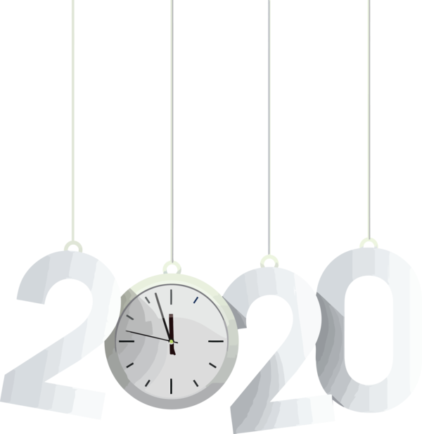 New Years 2020 Clock Wall Pendulum For Happy Year Destinations Transparent PNG Image