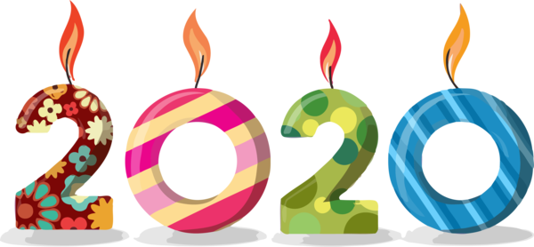 New Years 2020 Font Circle Symbol For Happy Year Destinations Transparent PNG Image