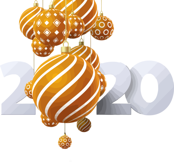 New Year 2020 Food Dessert For Happy Lyrics Transparent PNG Image