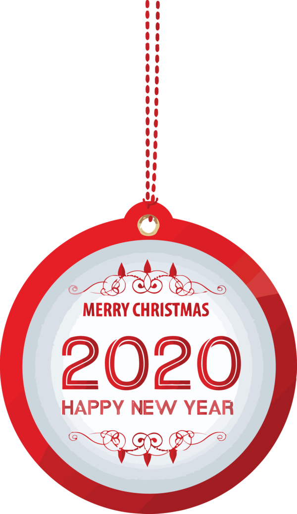 New Year 2020 Holiday Ornament For Happy 2020 Transparent PNG Image