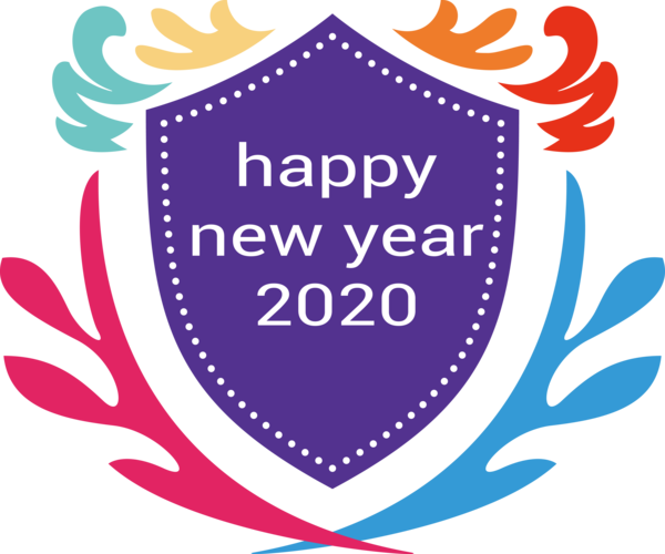 New Year Logo Font For Happy 2020 Games Transparent PNG Image