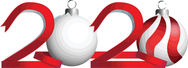 New Years 2020 Red Circle For Happy Year Celebration Transparent PNG Image