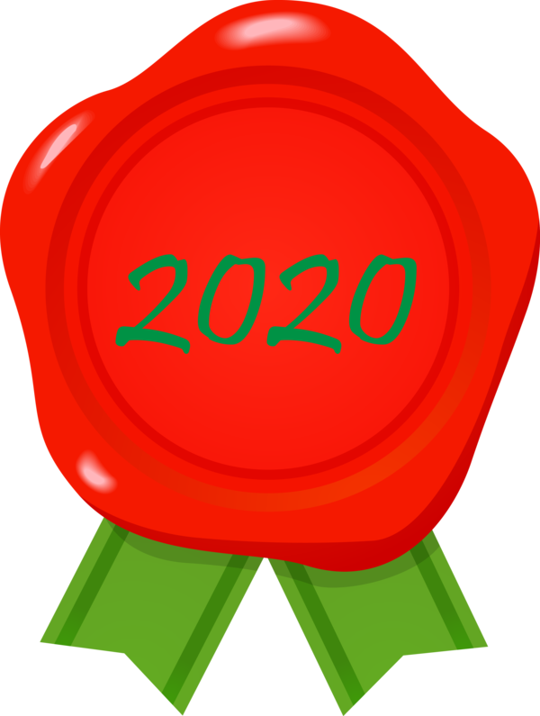 New Year Red For Happy 2020 Destinations Transparent PNG Image