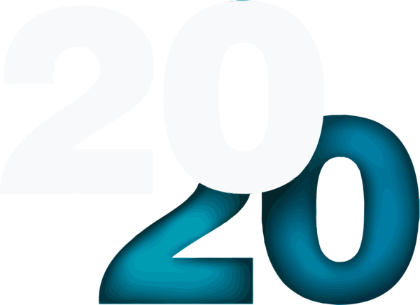 New Years 2020 Text Aqua Font For Happy Year Party Near Me Transparent PNG Image