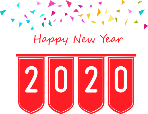 New Year Text Font Line For Happy 2020 Events Near Me Transparent PNG Image