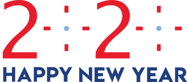 New Year 2020 Text Line Font For Happy Eve Transparent PNG Image