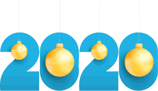 New Years 2020 Yellow Circle Sphere For Happy Year Ball Drop Transparent PNG Image